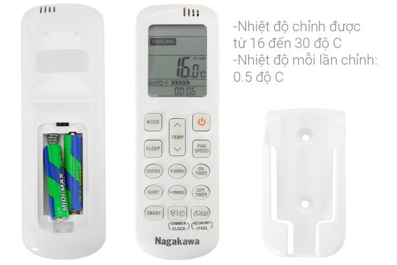 Máy lạnh Nagakawa Inverter 2 HP NIS-C18R2H10