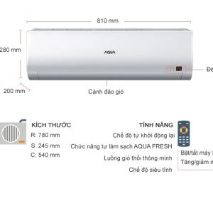 Máy lạnh AQUA Inverter 1 HP AQA-KCRV10WNH