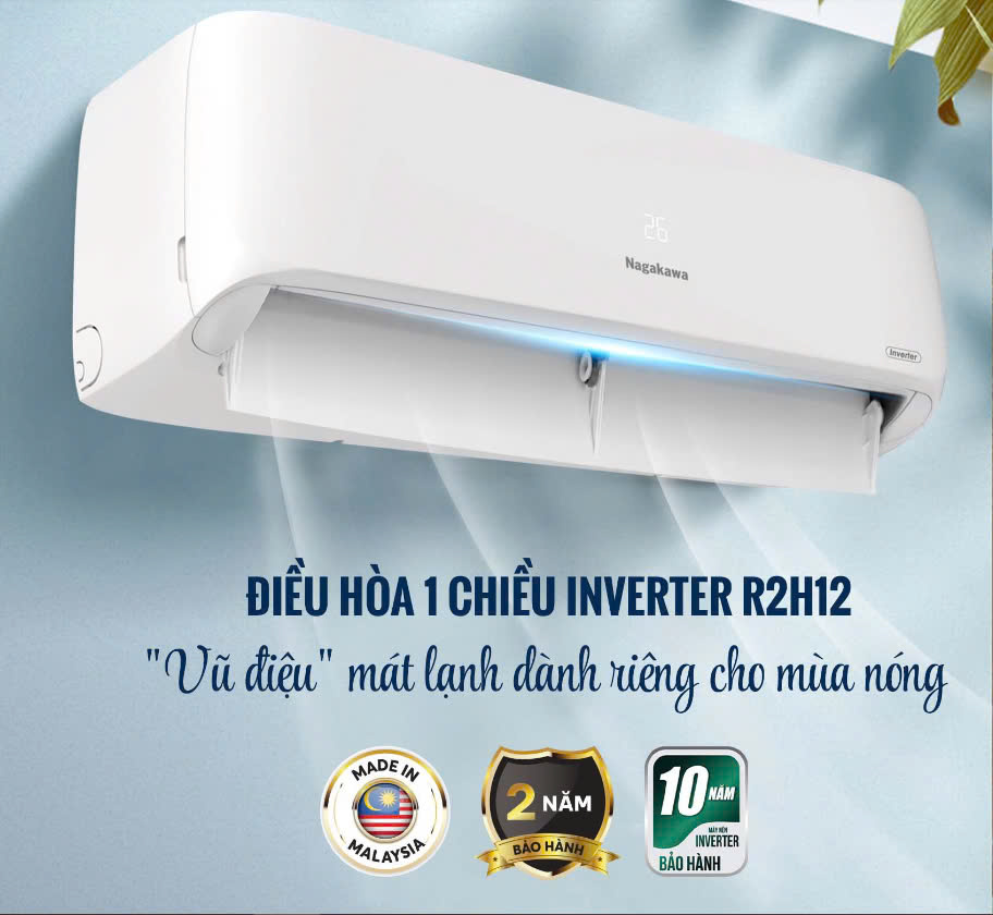 Máy lạnh Nagakawa Inverter 1HP NIS-C09R2H12