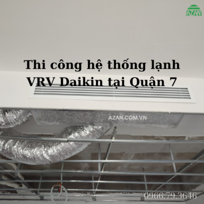 Công trình thi công hệ thống lạnh VRV Daikin