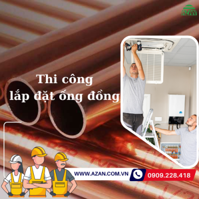 Lắp đặt đường ống đồng âm tường