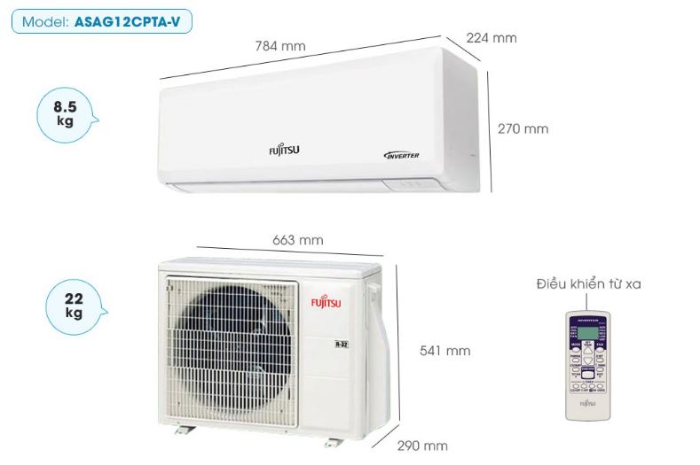 Fujitsu Inverter 1.5HP ASAG12CPTA-V